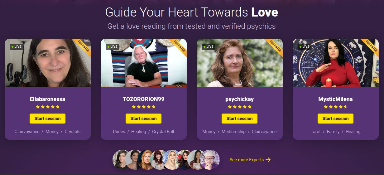 Love Reading Online - Live Psychics